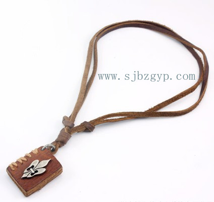 Leather necklace